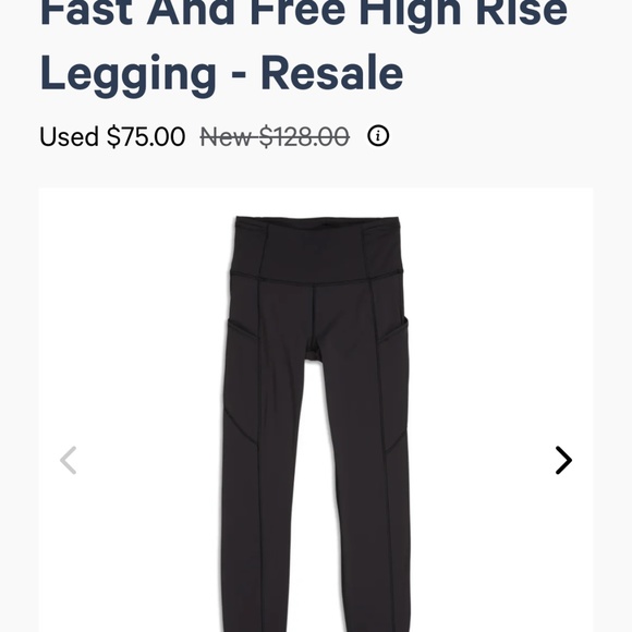 Fast and free high rise Lululemon black leggings - Picture 4 of 5